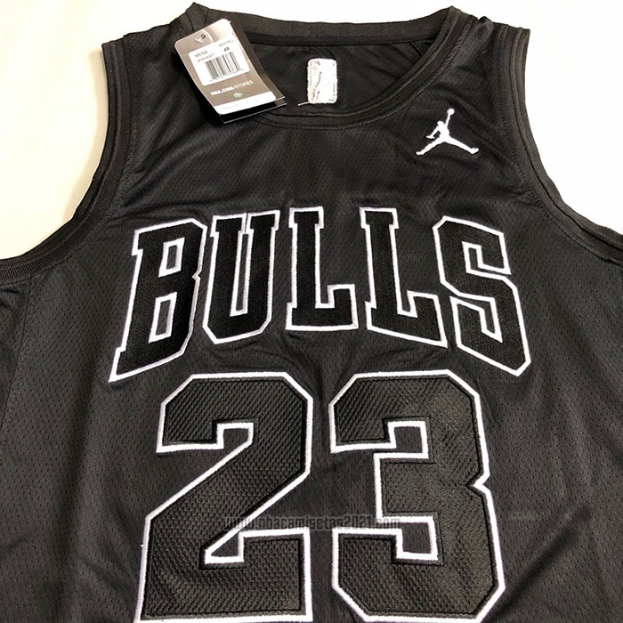 Camiseta Chicago Bulls Michael Jordan #23 MVP Negro